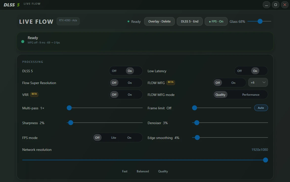Processing panel